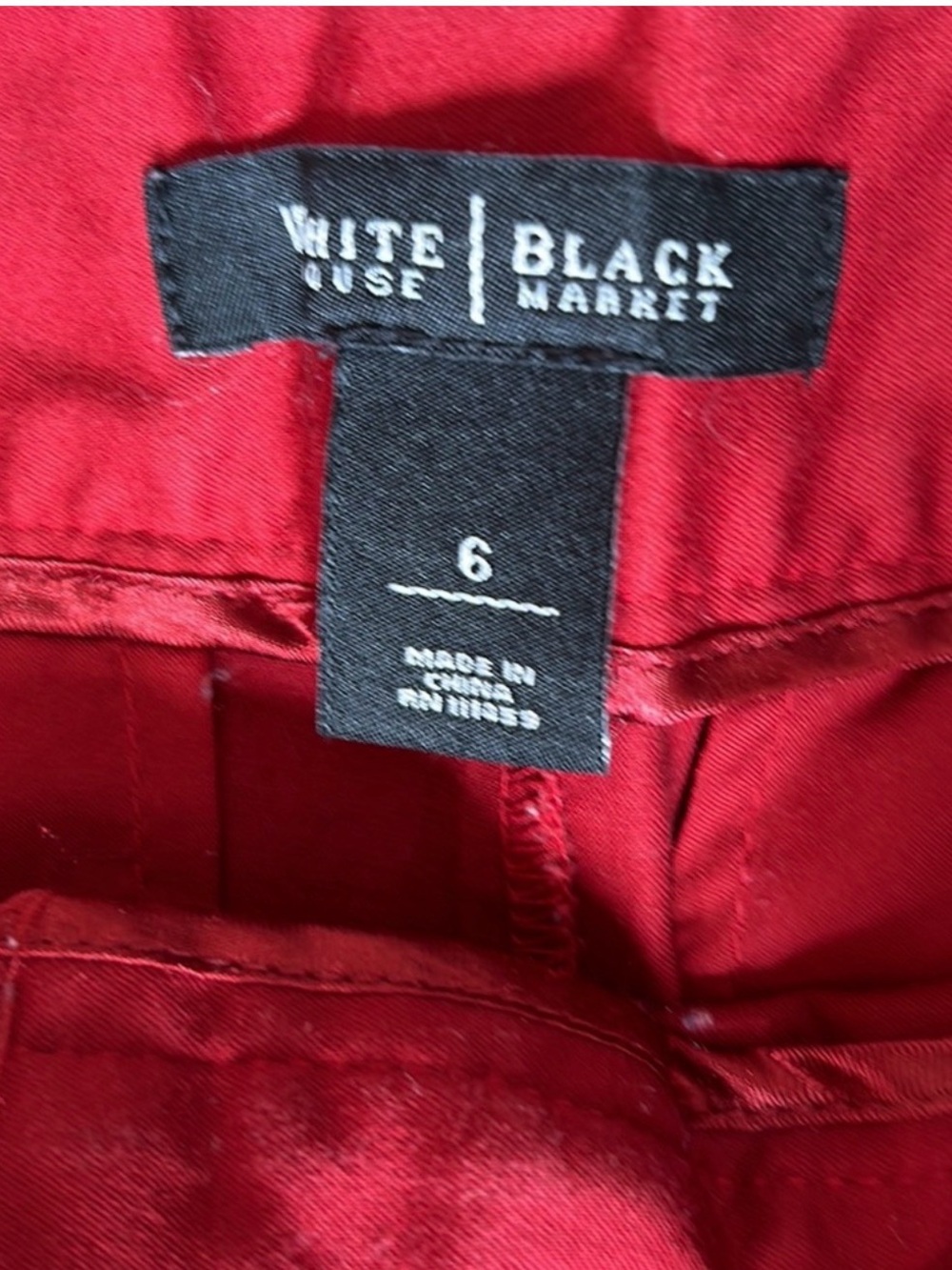 Whbm Women’s hot pink Eyelet and red Shorts size 6 - Picture 7 of 8